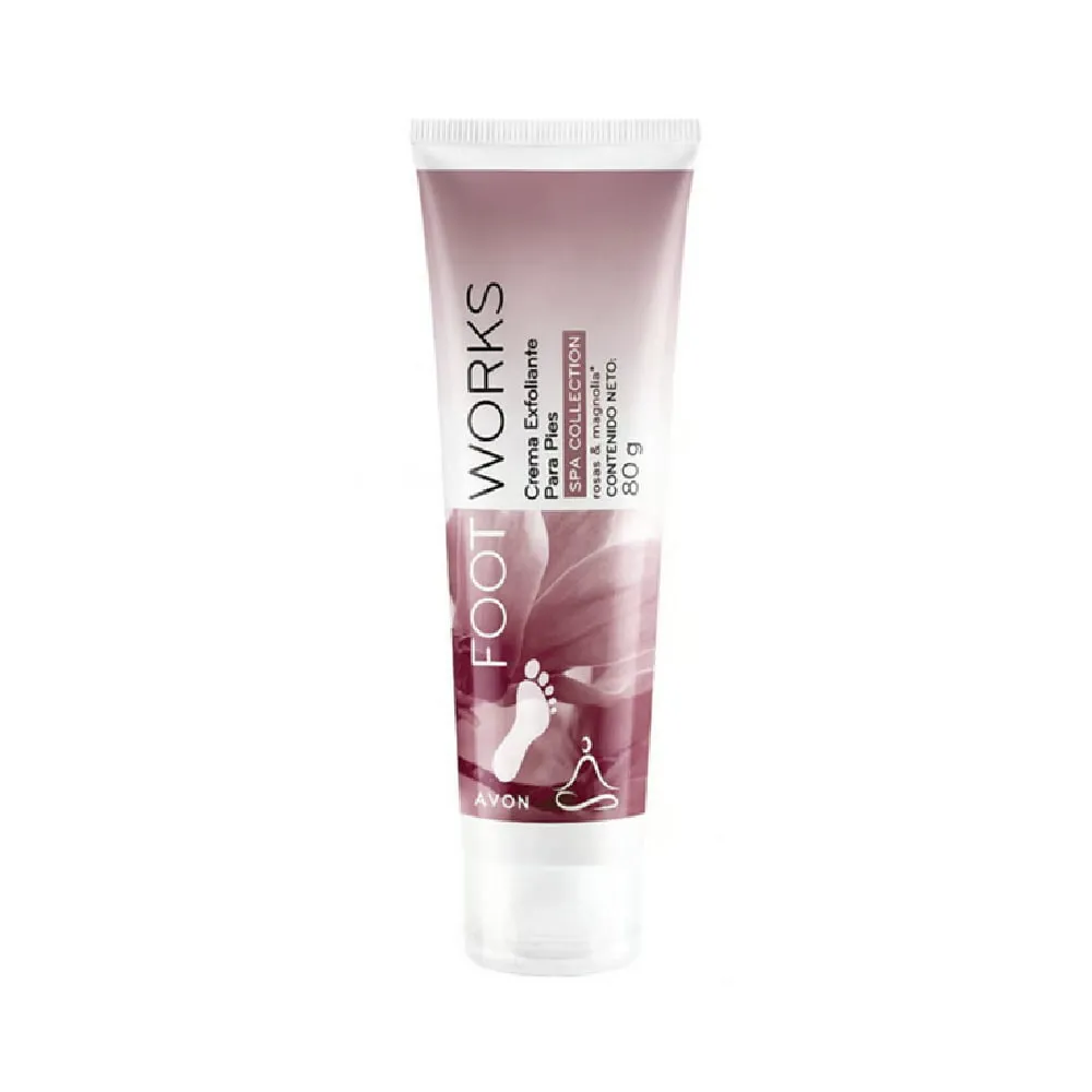 Crema Exfoliante Pies Footworks Fragancia Rosas y Magnolias