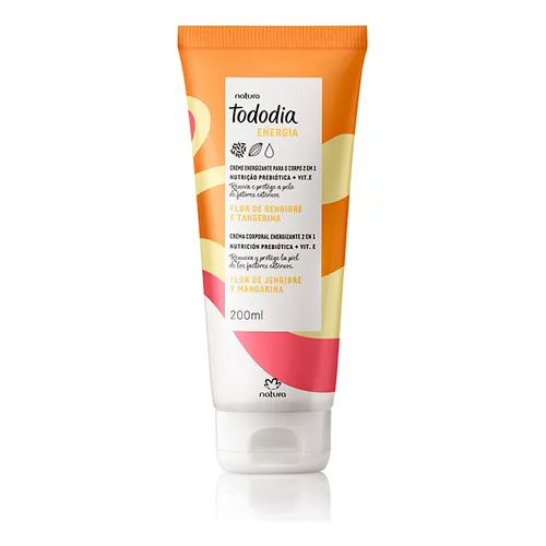 Crema corporal energizante 2 en 1 flor de jengibre y mandarina