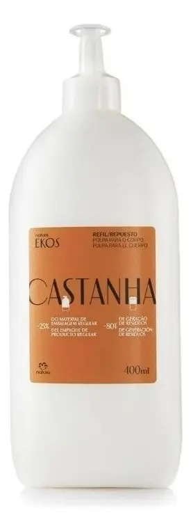 Crema corporal castaña en repuesto de 400 ml 