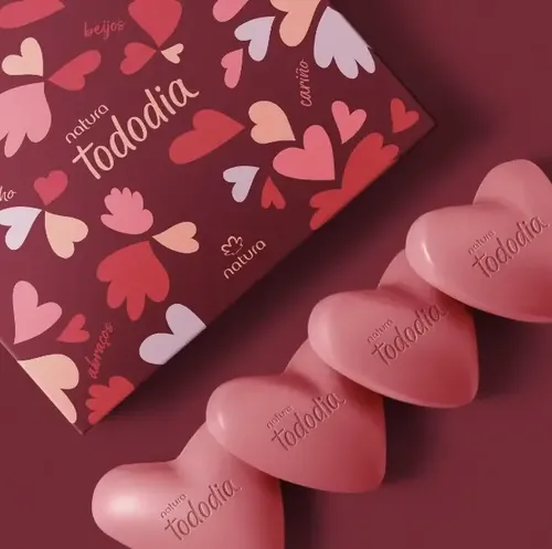 Caja de jabones en forma de corazón x 4 unidades