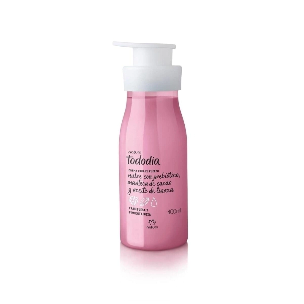 Crema corporal frambuesa y pimienta rosa